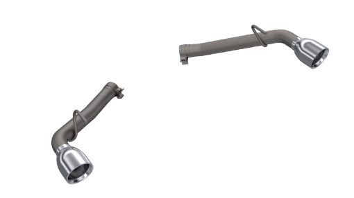 Picture of QTP 14 - 15 Chevrolet Camaro SS 6.2L 304SS Eliminator Muffler Delete Axle Back Exhaust w4.5in Tips