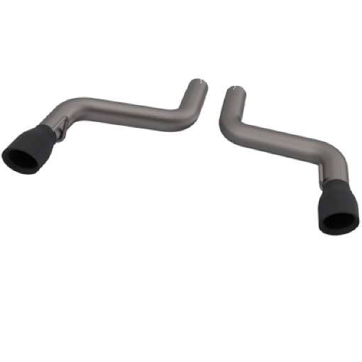 Picture of QTP 16 - 18 Chevrolet Camaro SS 6.2L 304SS Eliminator Muffler Delete Axle Back Exhaust w4.5in Blk Tip
