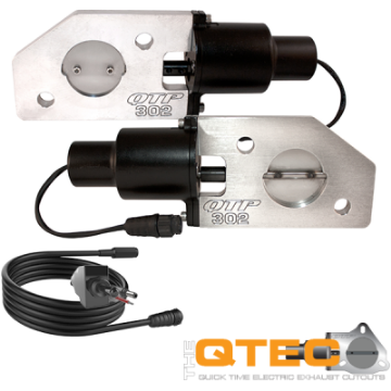 Picture of QTP 12 - 13 Ford Mustang Boss 302 Bolt - On QTEC Electric Cutout Valve - Single