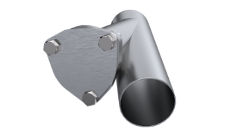 Picture of QTP 2.5in Weld - On QTEC Exhaust Cutout Y - Pipe