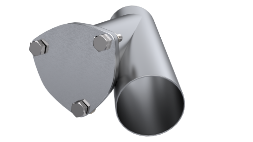Picture of QTP 3in Weld - On QTEC Exhaust Cutout Y - Pipe