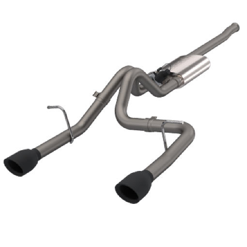 Picture of QTP 2018 Jeep Wrangler JL 304SS Screamer Cat - Back Exhaust 4DR w4in Black Tips