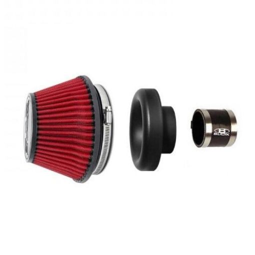 Picture of BLOX Racing Shorty Performance 5in Air Filter w4in Velocity Stack and Coupler Kit
