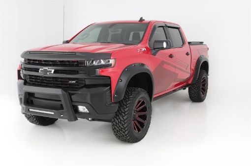 Picture of Bushwacker 19 - 21 Chevrolet Silverado 1500 Pocket Style Flares 4pc - Black