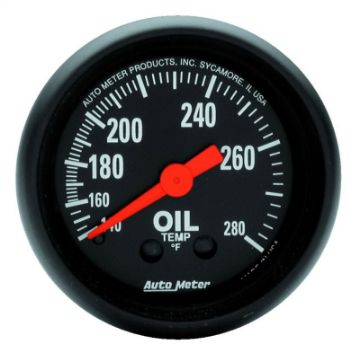 Picture of Autometer Z Series 2 - 116in 140 - 280 Degrees F Mechanical Oil Temperature Gauge