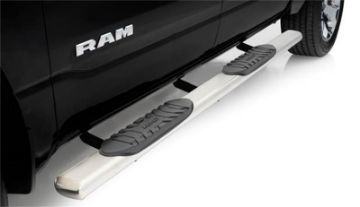 Picture of Lund 2019 RAM 1500 Ext. Cab 5in. Oval Straight SS Nerf Bars - Polished