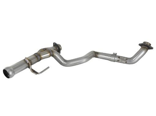 Picture of aFe POWER Twisted Steel Y - Pipe 2 - 14in 409 SS Exhaust System 2018 Jeep Wrangler (JL) V6 - 3.6L