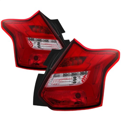 Picture of Spyder 12 - 14 Ford Focus 5DR LED Tail Lights - Red Clear (ALT - YD - FF12 - LED - RC)