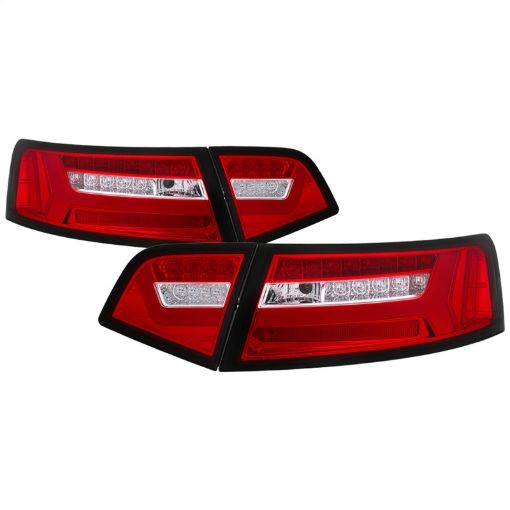 Picture of Spyder 09 - 11 Audi A6 LED Tail Lights - Red Clear (ALT - YD - AA609 - LED - RC)