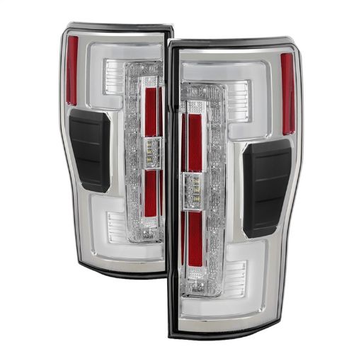 Picture of Spyder 17 - 18 Ford F - 250 SD (wBlind Spot Sensor) LED Tail Lights - Chrm (ALT - YD - FS17BS - LED - C)