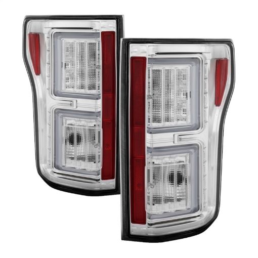 Picture of Spyder 18 - 19 Ford F - 150 (WO Blind Spot Sensor) LED Tail Lights - Chrome (ALT - YD - FF15018 - LED - C)