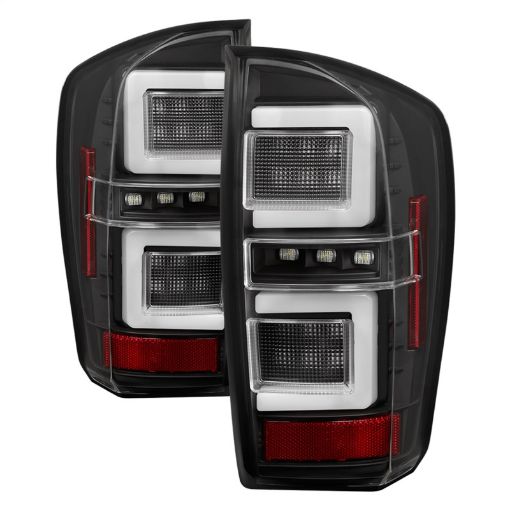 Picture of Spyder 16 - 17 Toyota Tacoma LED Tail Lights - Black (ALT - YD - TT16 - LED - BK)