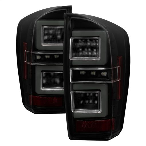 Picture of Spyder 16 - 17 Toyota Tacoma LED Tail Lights - Black Smoke (ALT - YD - TT16 - LED - BSM)