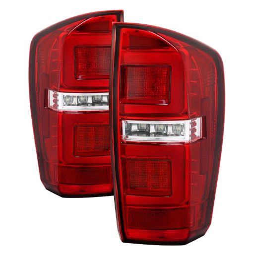 Picture of Spyder 16 - 17 Toyota Tacoma LED Tail Lights - Red Clear (ALT - YD - TT16 - LED - RC)