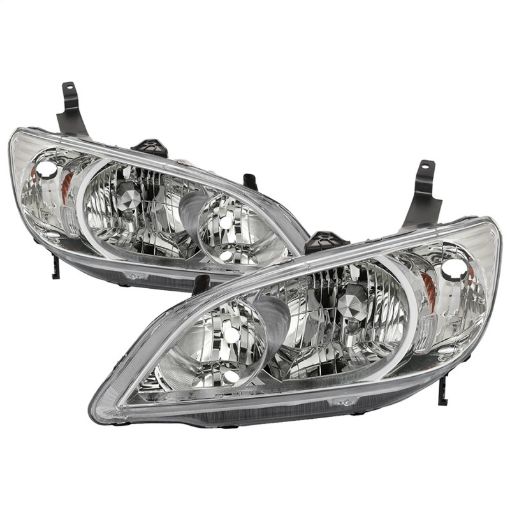 Picture of xTune 04 - 05 Honda Civic (Excl HatchbackSi) OEM Style Headlights - Chrome (HD - JH - HC04 - 4D - AM - C)