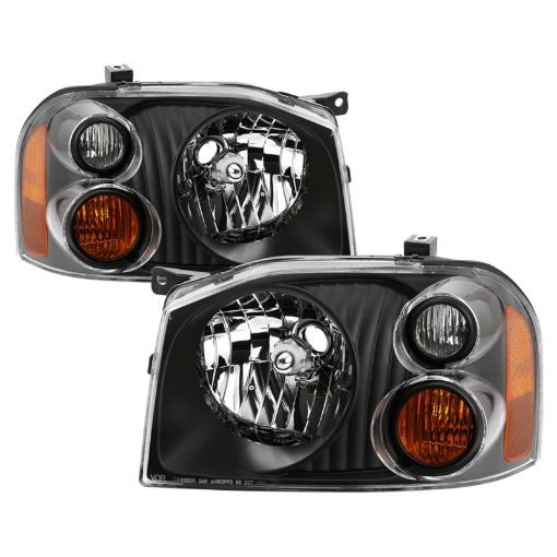 Picture of xTune 01 - 04 Nissan Frontier OEM Headlights - Black (HD - JH - NF01 - AM - BK)
