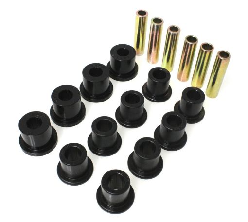 Picture of Energy Suspension 87 - 96 Jeep Wrangler Black FrontRear Spring and Shackle Bushing