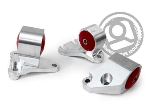 Picture of Innovative 92 - 93 Integra (Non GSR) B - Series Silver Aluminum Mounts 85A Bushings