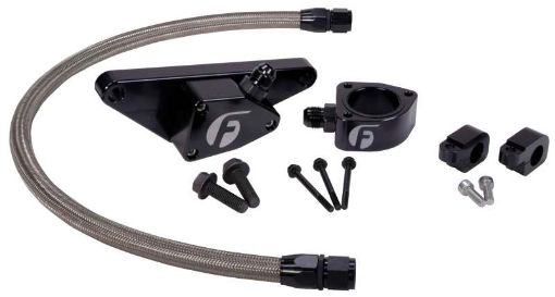 Picture of Fleece Performance 03 - 07 Manual Transmission Cummins Coolant Bypass Kit w SS Braided Line