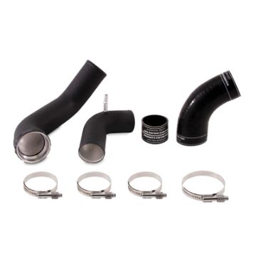 Picture of Mishimoto 2017 Ford F150 3.5l EcoBoost Cold - Side Intercooler Pipe Kit - Wrinkle - Black