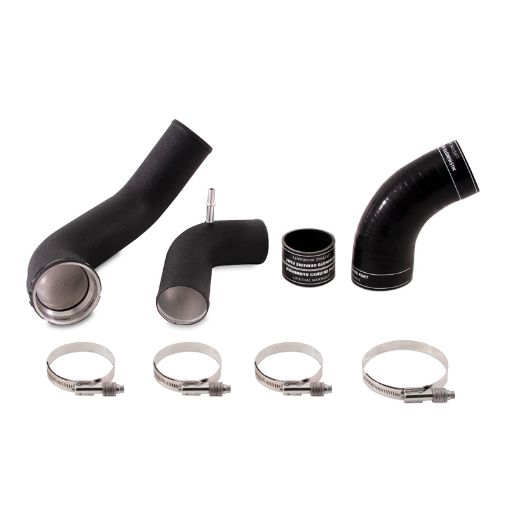 Picture of Mishimoto 2017 Ford F150 3.5l EcoBoost Cold - Side Intercooler Pipe Kit - Wrinkle - Black
