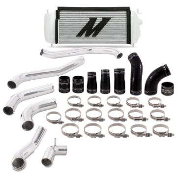 Picture of Mishimoto 2017 Ford F150 3.5L EcoBoost Performance Intercooler Kit - Silver Cooler Polished Pipes
