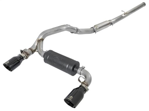 Picture of aFe Takeda 3in 304 SS Cat - Back Exhaust System w Black Tips 16 - 18 Ford Focus RS I4 - 2.3L (t)
