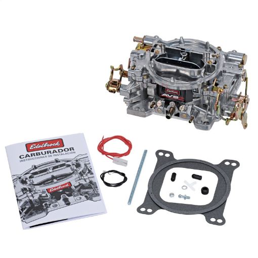 Picture of Edelbrock AVS2 500 CFM Carburetor wManual Choke Satin Finish (Non - EGR)