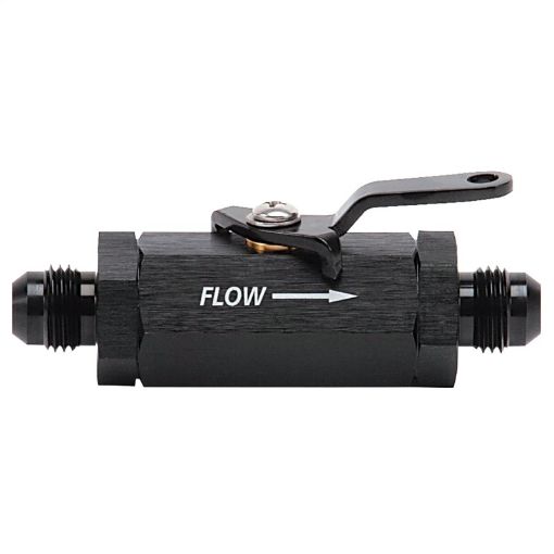Picture of Russell Performance Shutoff Valve - 6 AN Male Black Finish