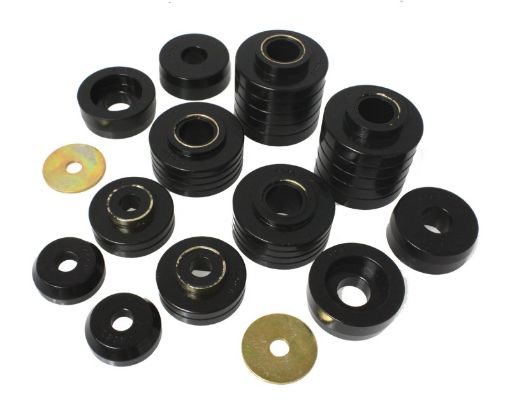 Picture of Energy Suspension 80 - 98 Ford F250F350 80 - 92 Ford F100F150 85 - 98 Ford F450 Black Body Mount Set