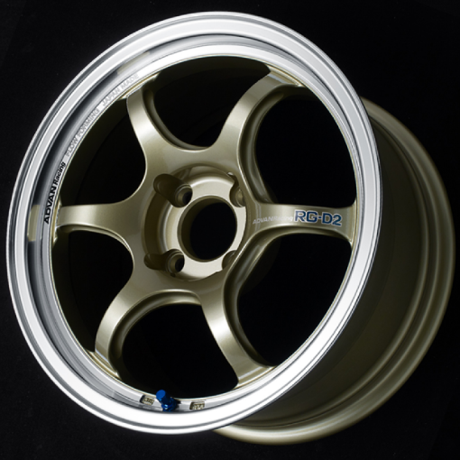 Picture of Advan RG - D2 15x7.0 42 4 - 100 Machining Champagne Gold Wheel