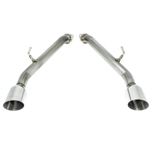 Picture of Remark 2014 Infiniti Q50 Axle Back Exhaust wStainless Steel Single Wall Tip