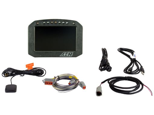 Picture of AEM CD - 5LG Carbon Logging Flush Digital Dash Display w Internal 20Hz GPS Antenna