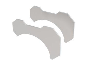 Picture of Borla Universal 2.25in T - 304 Stainless Steel PipeTube Bracket Kit