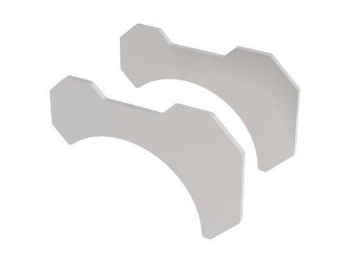 Picture of Borla Universal 2.25in T - 304 Stainless Steel PipeTube Bracket Kit