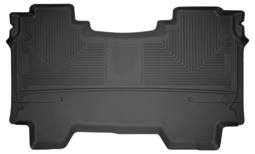 Picture of Husky Liners 2019 Ram 1500 CC WeatherBeater 2nd Seat Floor Liners Black (WO Factory Storage Box)