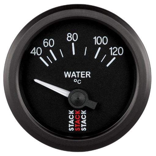 Picture of Autometer 52mm Stack Instruments 40 - 120 Degree C Electric Water Temperature Gauge - Black