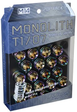 Picture of Project Kics 14 x 1.5 Neochrome T107 Monolith Lug Nuts - 20 Pcs