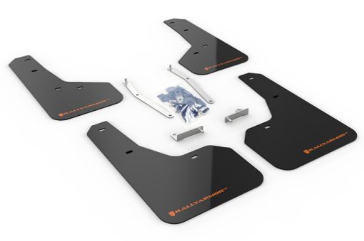 Picture of Rally Armor 19 - 21 Subaru Forester Black UR Mud Flap w Orange Logo