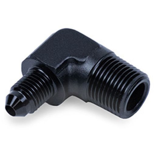 Picture of Snow Performance 38in NPT to 4AN Elbow Water Fitting (Black)