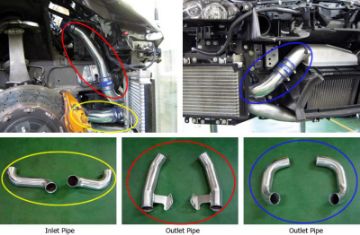Picture of HKS 09 - 10 Nissan GT - R Intercooler Pipe Kit (2 inlet4 outlet)