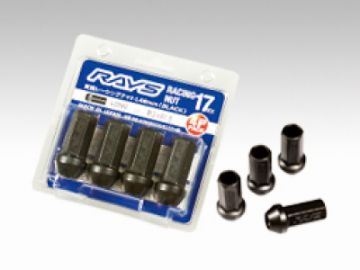 Picture of Rays 17 Hex L48 Racing Nut 12x1.25 - Black (4 Pieces)