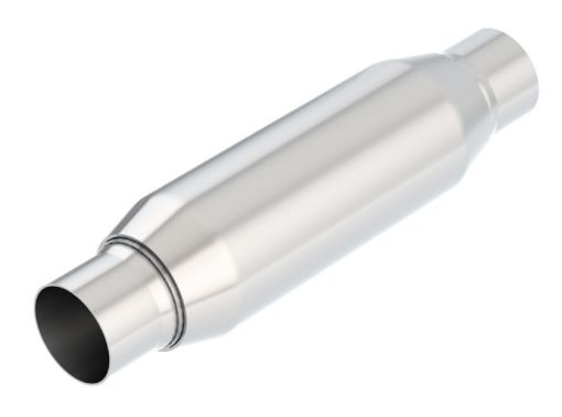 Picture of Borla CrateMuffler Resonator Option 2.25in CenterCenter 3.5in Round x 10in