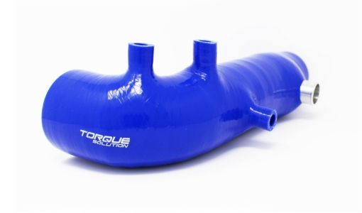 Picture of Torque Solution Turbo Inlet Hose Black 02 - 07 Subaru WRX04 - 18 STI05 - 09 Legacy GT04 - 13 FTX - Blue