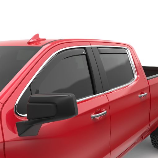 Picture of EGR 2019 Chevy 1500 Double Cab In - Channel Window Visors - Dark Smoke