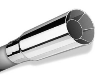 Picture of Borla Universal Polished Tip Single Round Intercooled (inlet 2in. Outlet 2 12in)