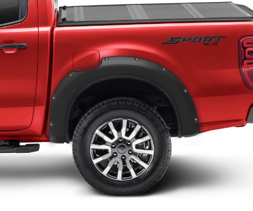 Picture of Bushwacker 2019 Ford Ranger Pocket Style Flares 2pc SuperCrew 60in Bed - Black