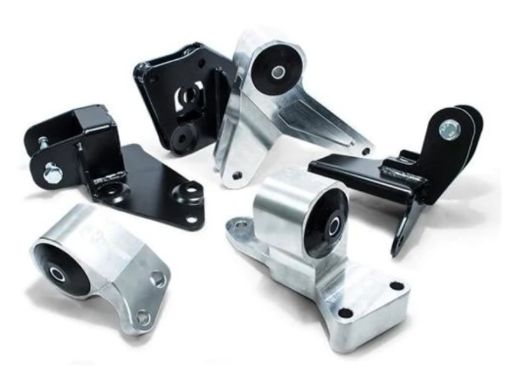 Picture of Innovative 96 - 00 Civic Billet Conversion K - Series Black Engine Mount Kit Solid Bushings