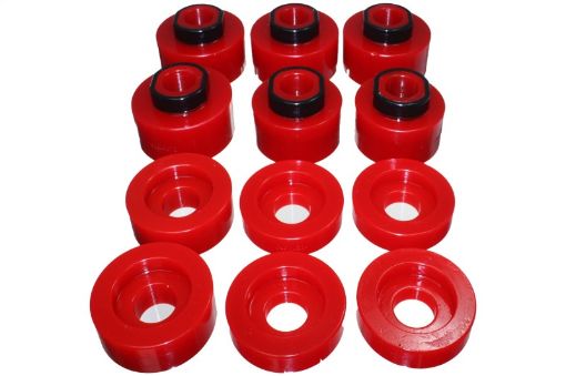 Picture of Energy Suspension 08 - 16 Ford F - 250F - 350F - 450F - 550 Super Duty STDSuper Cab Red Body Mount Set