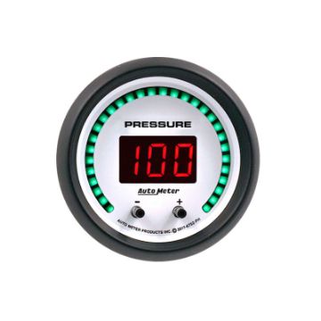 Picture of Autometer 52.4mm White Switchable 0 - 1600 PSI0 - 110 BAR Fluid Pressure Phantom Elite Digital Gauge